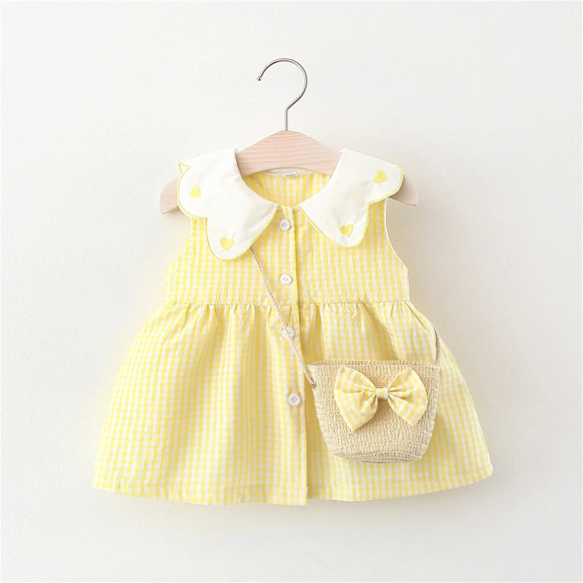 Heart Collar Dress Set – Sweet, Charming & Full of Love 💕👗