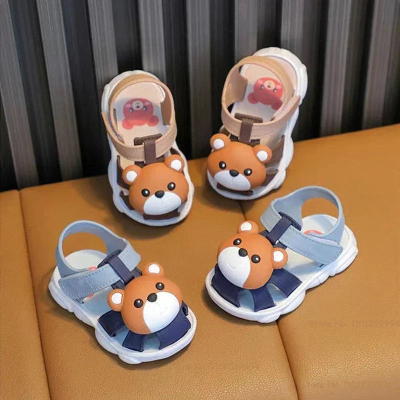 Toddler Summer Sandals – Cute Bunny 🐰 or Bear 🐻 Design