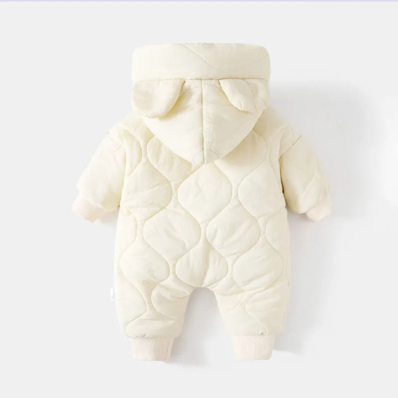 Quilted Bear Baby Romper – Cosy, Cuddly & Winter-Ready 🐻🧣