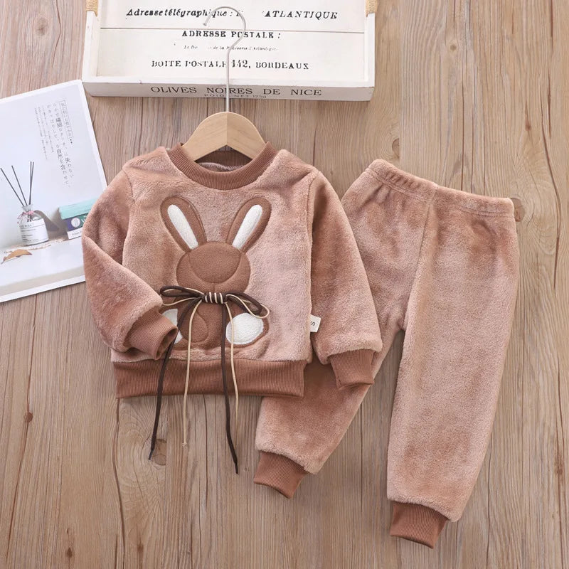 Fluffy Bunny 2-Piece Set – Adorable, Warm & Ready to Hop Into Winter 🐰❄️