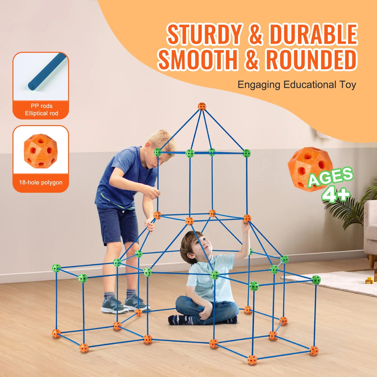 Kids’ Fort Building Kit – Creative, Fun & Imaginative Play 🏰✨