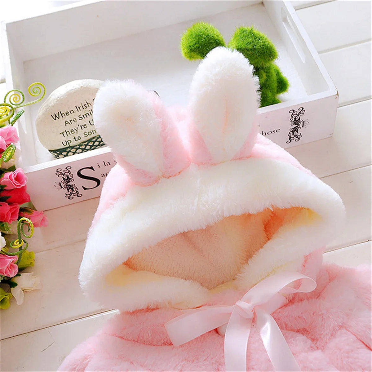 Bunny Hooded Plush Coat – Fluffy, Cosy & Full of Charm 🐰❄️