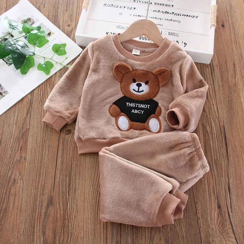 Flannel Bear Loungewear Set – Ultra-Soft, Cosy & Adorable 🐻❄️
