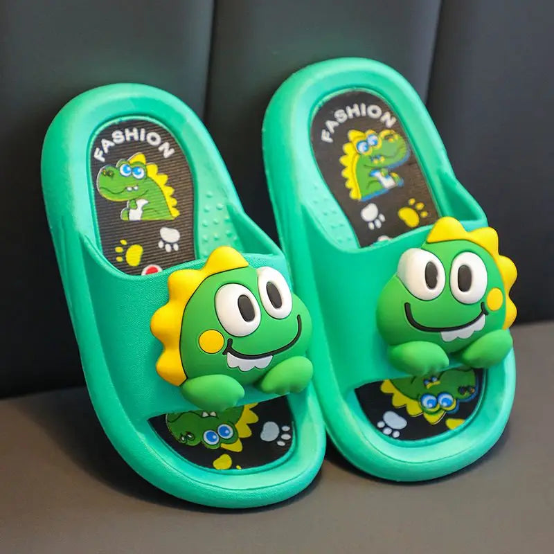Dino Cartoon Slides – Playful, Colourful & Super Comfy 🦖✨