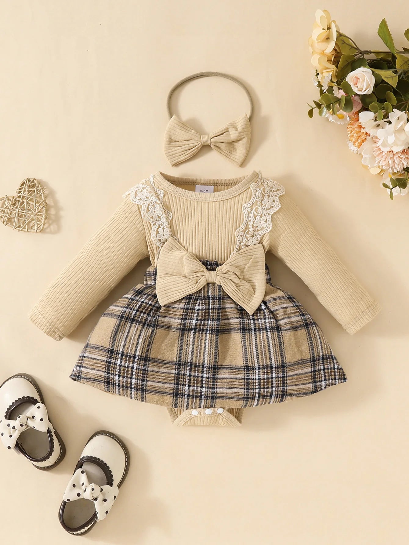 Autumn Bow Romper Dress – Cosy, Elegant & Made to Twirl 🍁🎀