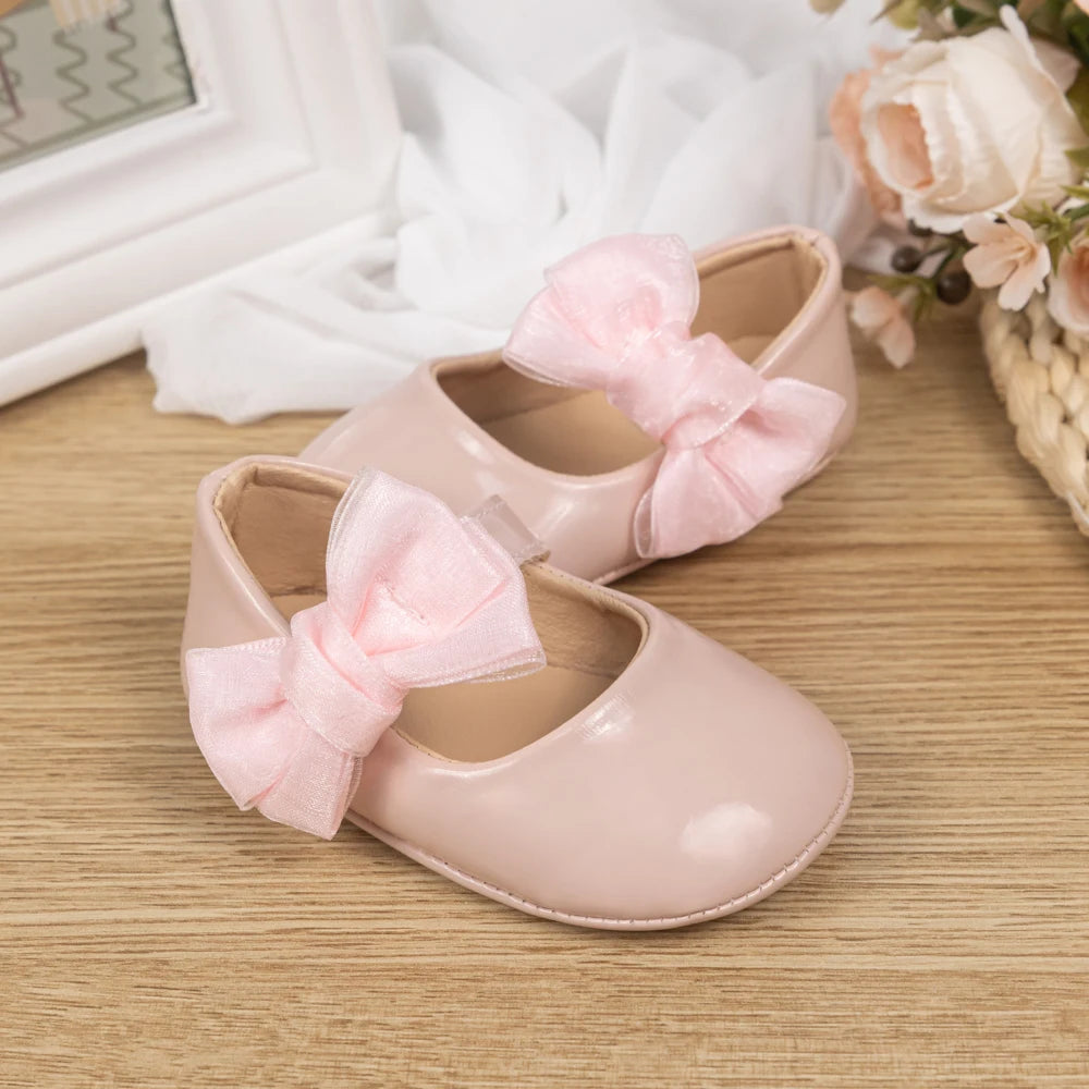 Baby Bow Ballerina Shoes – Elegant, Comfortable & Charming 🎀👶