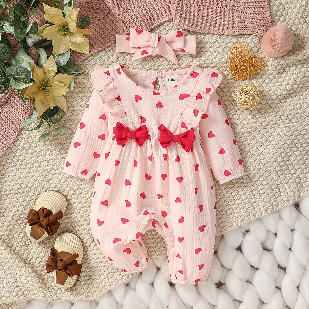 Baby Girl Bow Onesie Set – Sweet, Stylish & Full of Charm 🎀👶