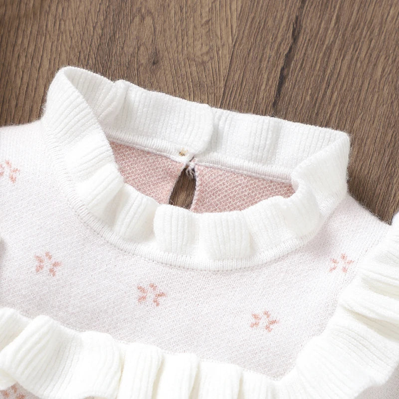 Frilly Baby Knit Onesie – Delicate, Cosy & Sweet 💕