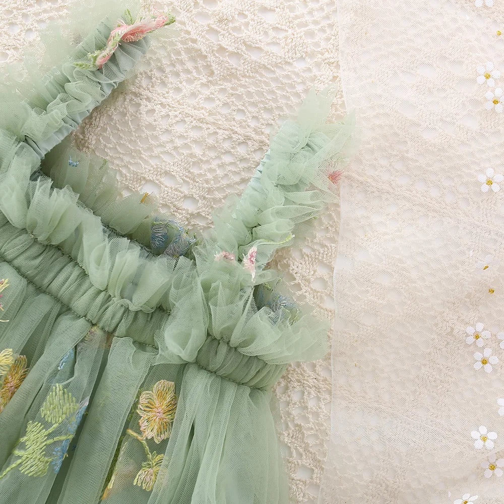 Fairy Garden Tulle Dress – Whimsical, Soft & Elegantly Sweet 🧚♀️🌸