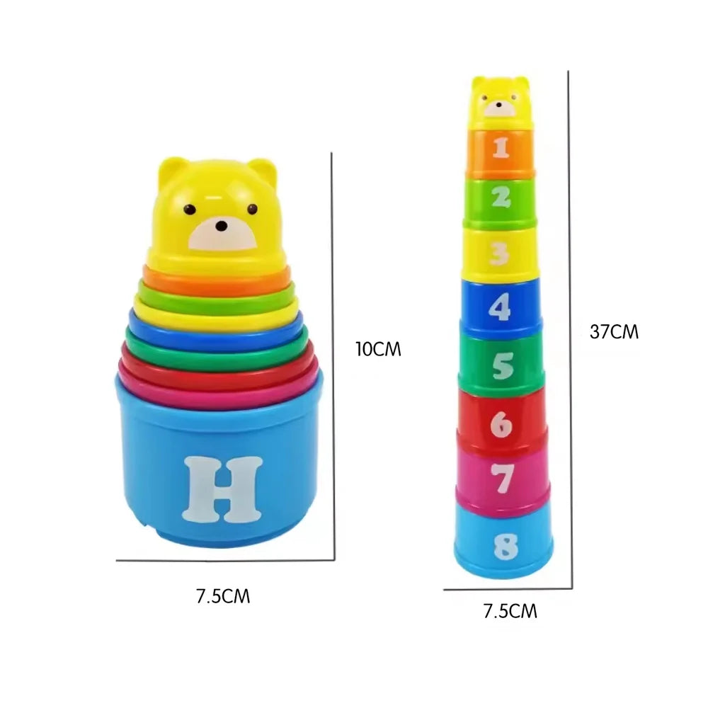 Stack & Learn Cup Tower – Colourful, Educational & Full of Fun 🧠🌈