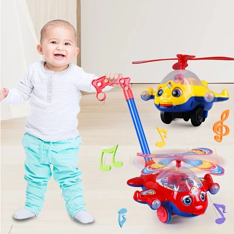 Push & Go Musical Helicopter – Colourful, Fun & Perfect for First Steps 🚁🎶