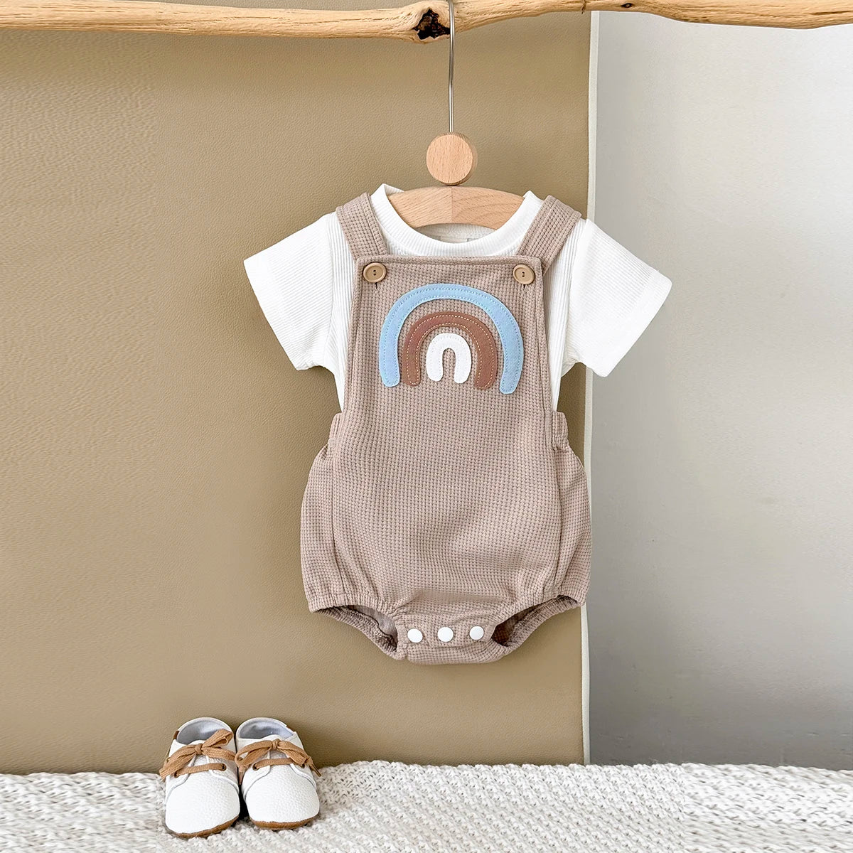 Rainbow Baby Romper – Playful, Comfy & Full of Charm 🌈👶