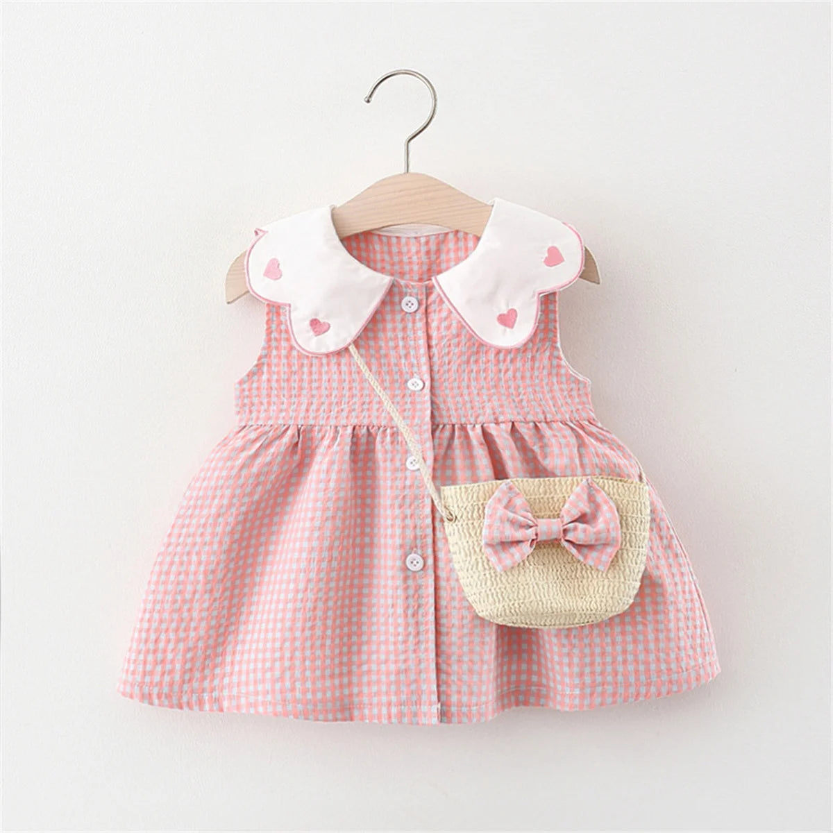 Heart Collar Dress Set – Sweet, Charming & Full of Love 💕👗