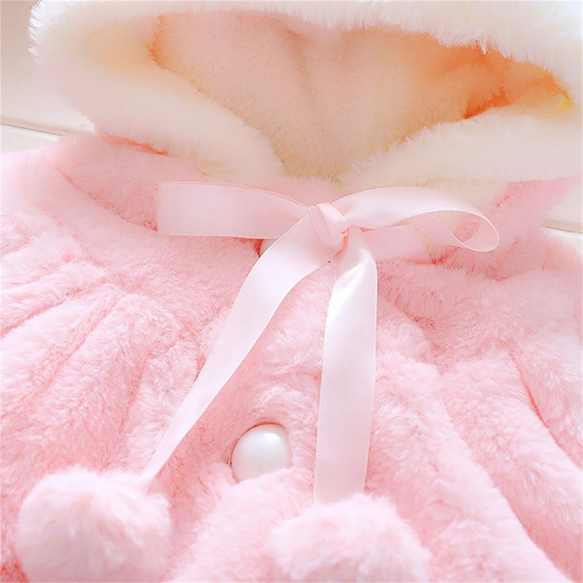 Bunny Hooded Plush Coat – Fluffy, Cosy & Full of Charm 🐰❄️