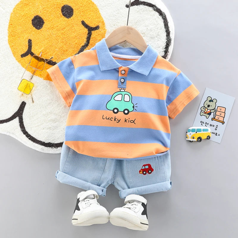 Lucky Kid Polo Set β Playful, Cool & Comfortable πβ¨