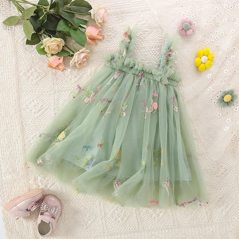 Fairy Garden Tulle Dress – Whimsical, Soft & Elegantly Sweet 🧚♀️🌸
