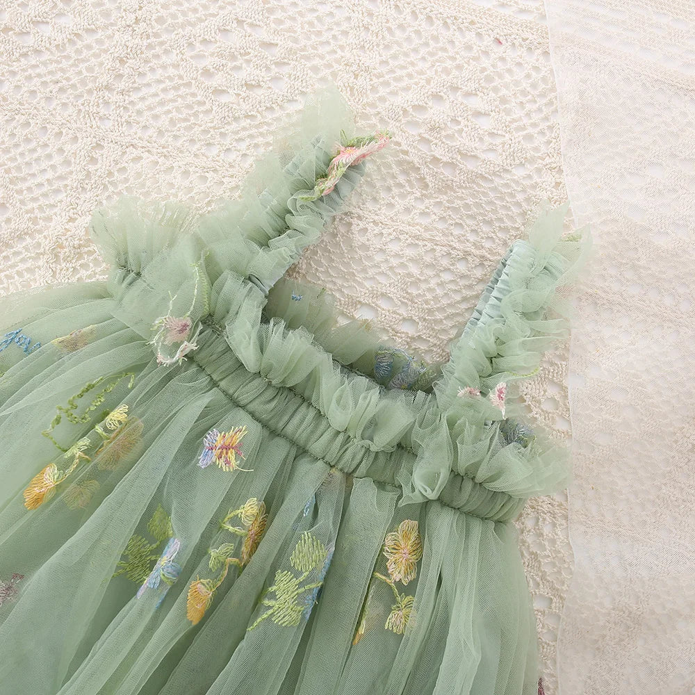 Fairy Garden Tulle Dress – Whimsical, Soft & Elegantly Sweet 🧚♀️🌸