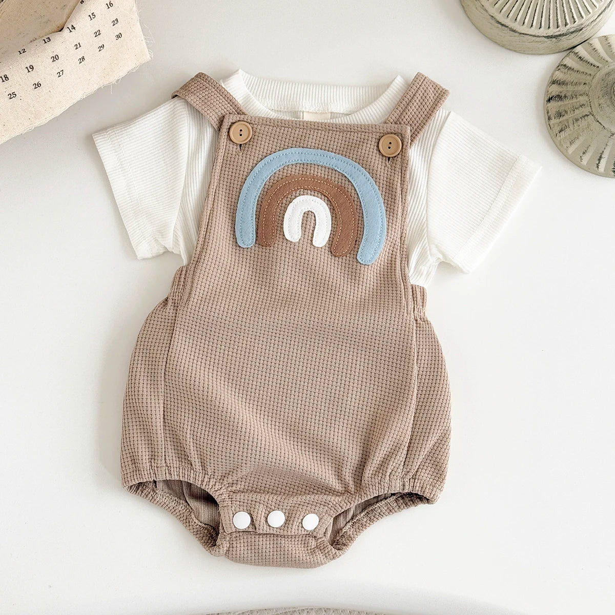 Rainbow Baby Romper – Playful, Comfy & Full of Charm 🌈👶