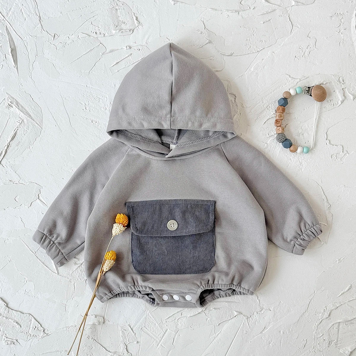 Pocket Hoodie Onesie – Cosy, Cool & Perfectly Practical 🍂👶