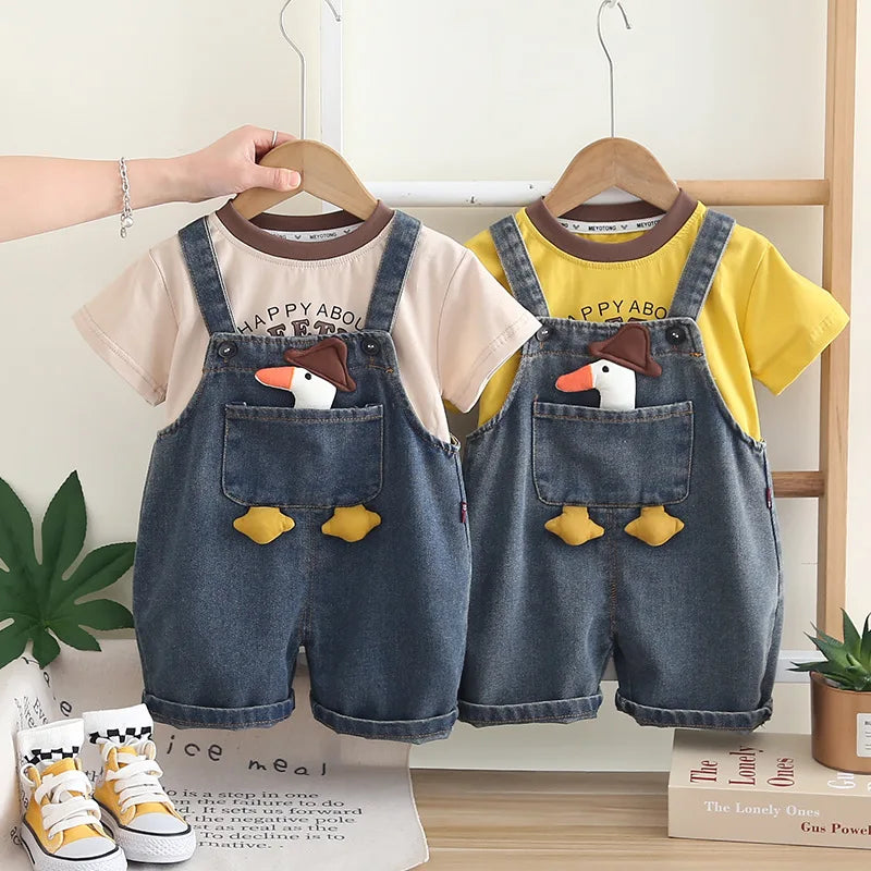 Duckie Dungaree Set – Playful, Comfy & Full of Character 🐥👕