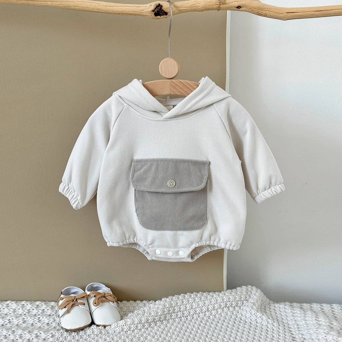 Pocket Hoodie Onesie – Cosy, Cool & Perfectly Practical 🍂👶