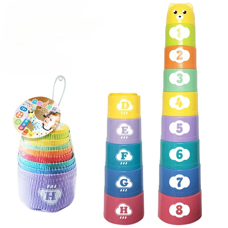 Stack & Learn Cup Tower – Colourful, Educational & Full of Fun 🧠🌈