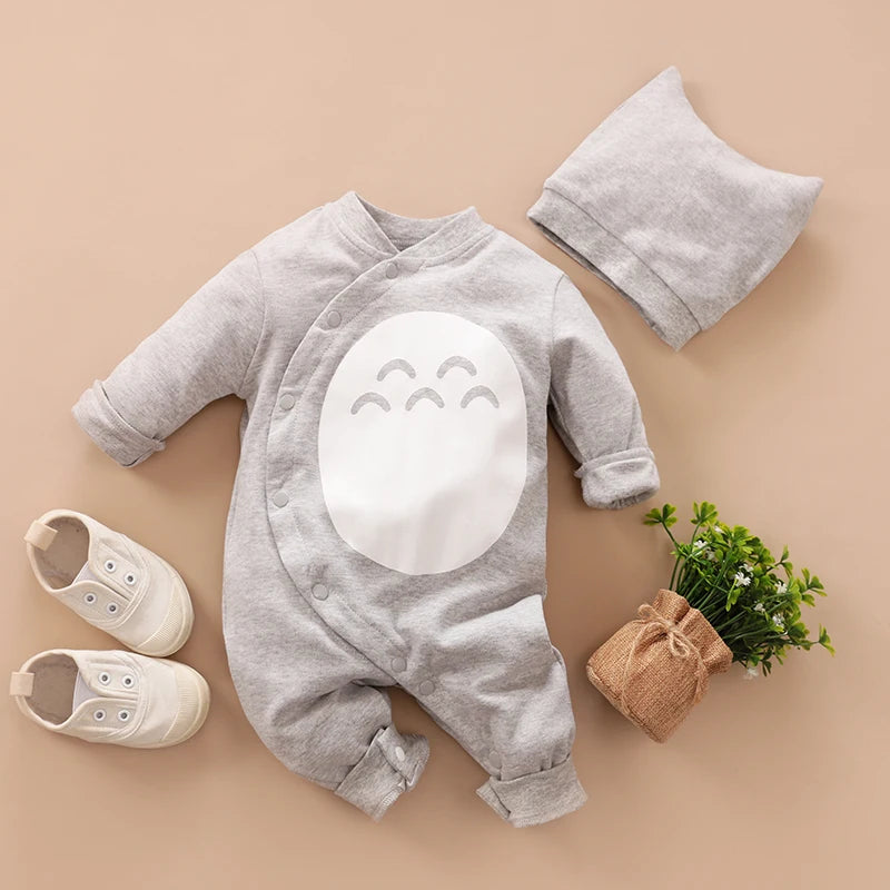 Totoro-Inspired Baby Romper Set – Soft Cotton & Adorably Cosy 🌙🐾