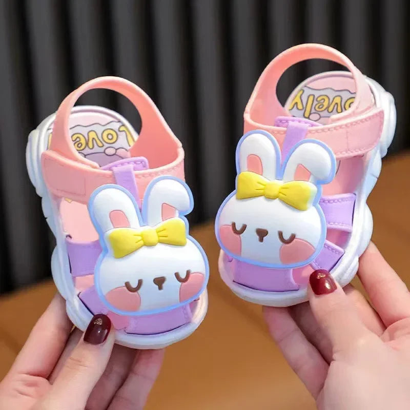 Toddler Summer Sandals – Cute Bunny 🐰 or Bear 🐻 Design