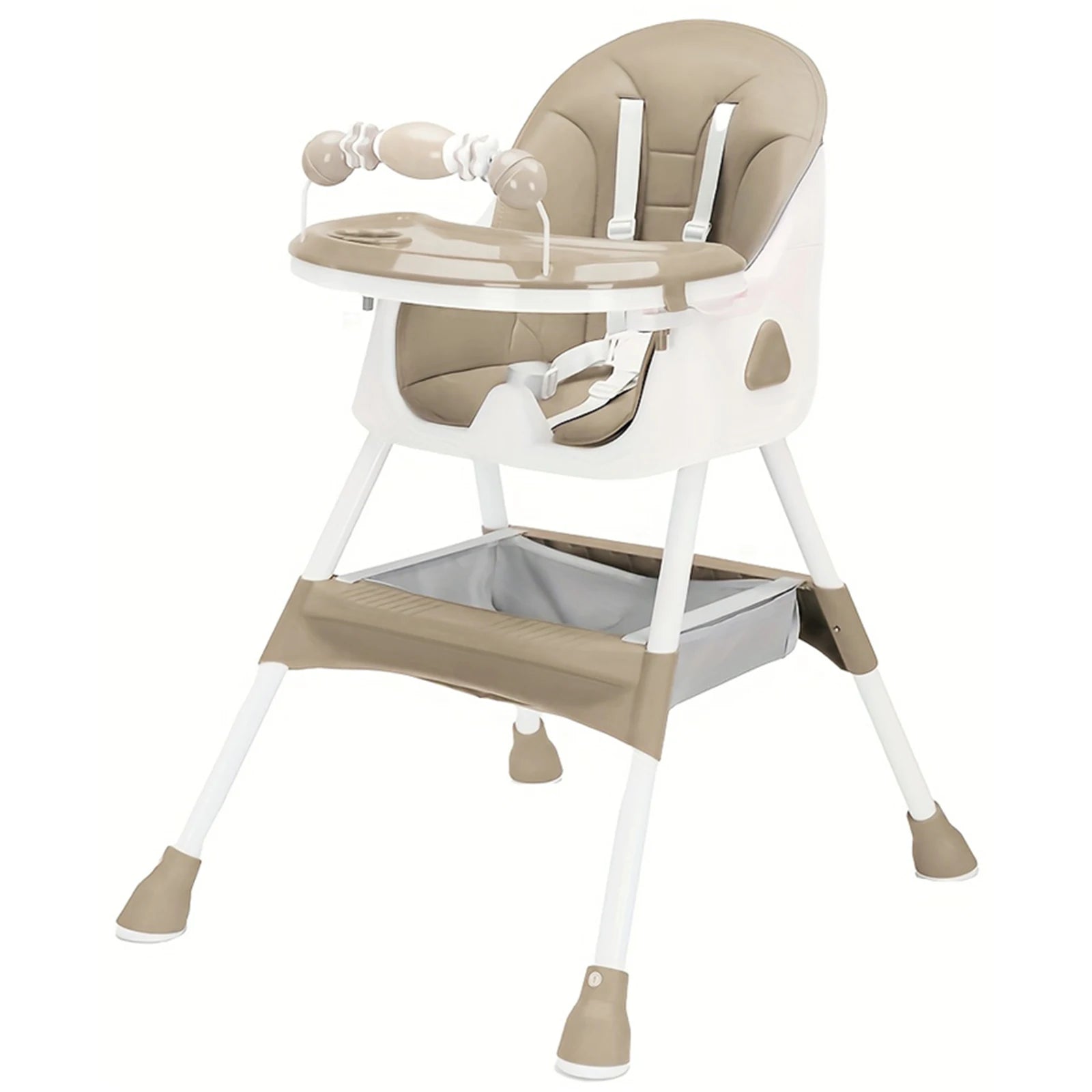 Foldable Baby High Chair – Adjustable, Safe & Space-Saving Design 🪑👶