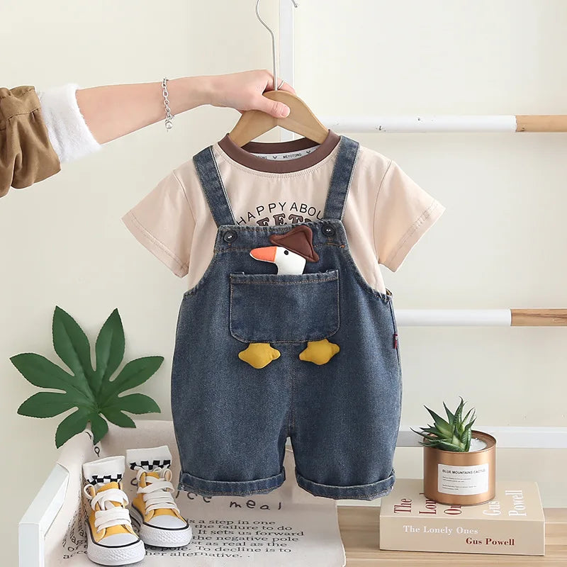 Duckie Dungaree Set – Playful, Comfy & Full of Character 🐥👕
