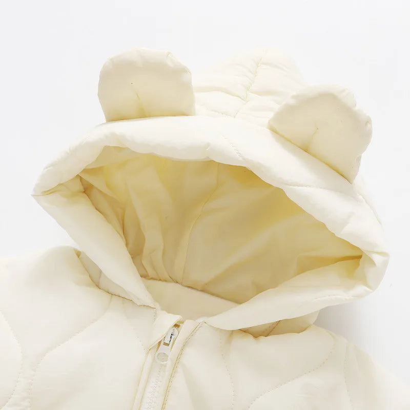 Quilted Bear Baby Romper – Cosy, Cuddly & Winter-Ready 🐻🧣