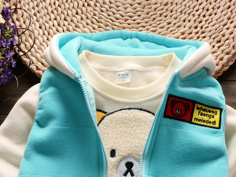 Blue Bear Hoodie Set – Cosy, Playful & Ultra Cute 🐻❄️