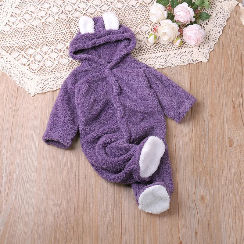 Baby Bear Hooded Onesie – Warm & Snuggly 🐻✨