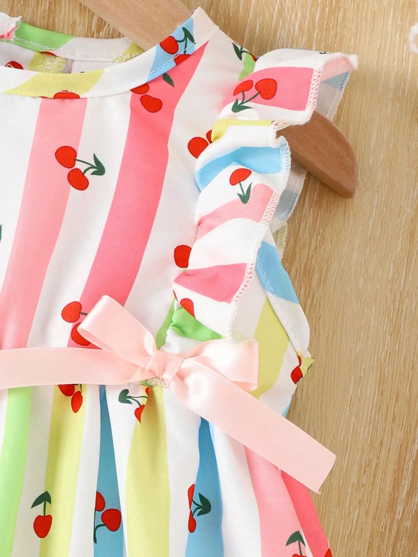 Rainbow Cherry Dress – Colourful, Playful & Full of Sunshine 🍒🌈