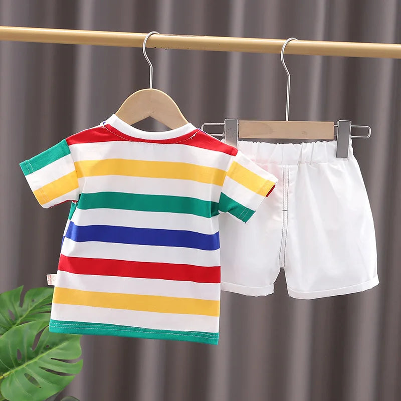 Rainbow Dino 3-Piece Outfit β Colourful, Comfy & Full of Fun ππ¦