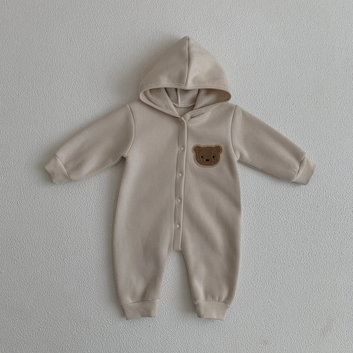 Baby Bear Hooded Onesie – Soft & Snuggly 🐻✨