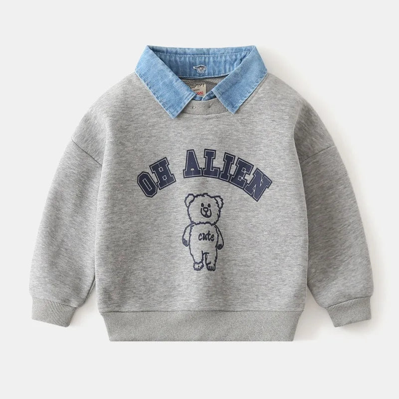 "Oh Alien" Bear Sweatshirt β Cute, Comfy & Stylish for Everyday Wear π»β¨