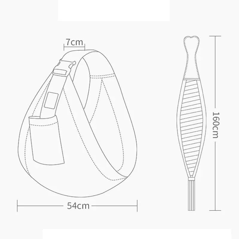 Cotton Baby Sling Carrier – Comfortable, Breathable & Hands-Free Support for Parents 👶🧣