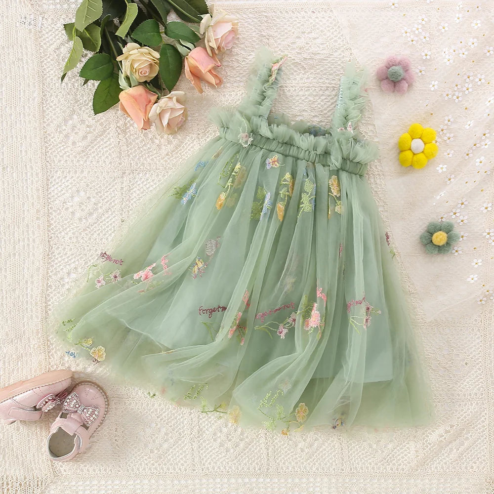 Fairy Garden Tulle Dress – Whimsical, Soft & Elegantly Sweet 🧚♀️🌸