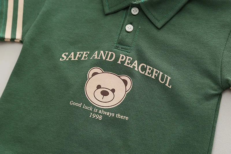 Safe & Peaceful Polo Set β Comfy, Playful & Everyday Ready π»β¨