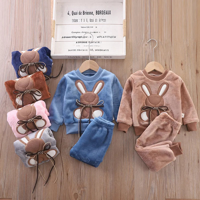 Fluffy Bunny 2-Piece Set – Adorable, Warm & Ready to Hop Into Winter 🐰❄️