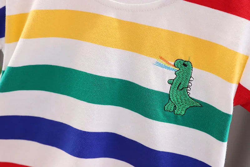 Rainbow Dino 3-Piece Outfit β Colourful, Comfy & Full of Fun ππ¦
