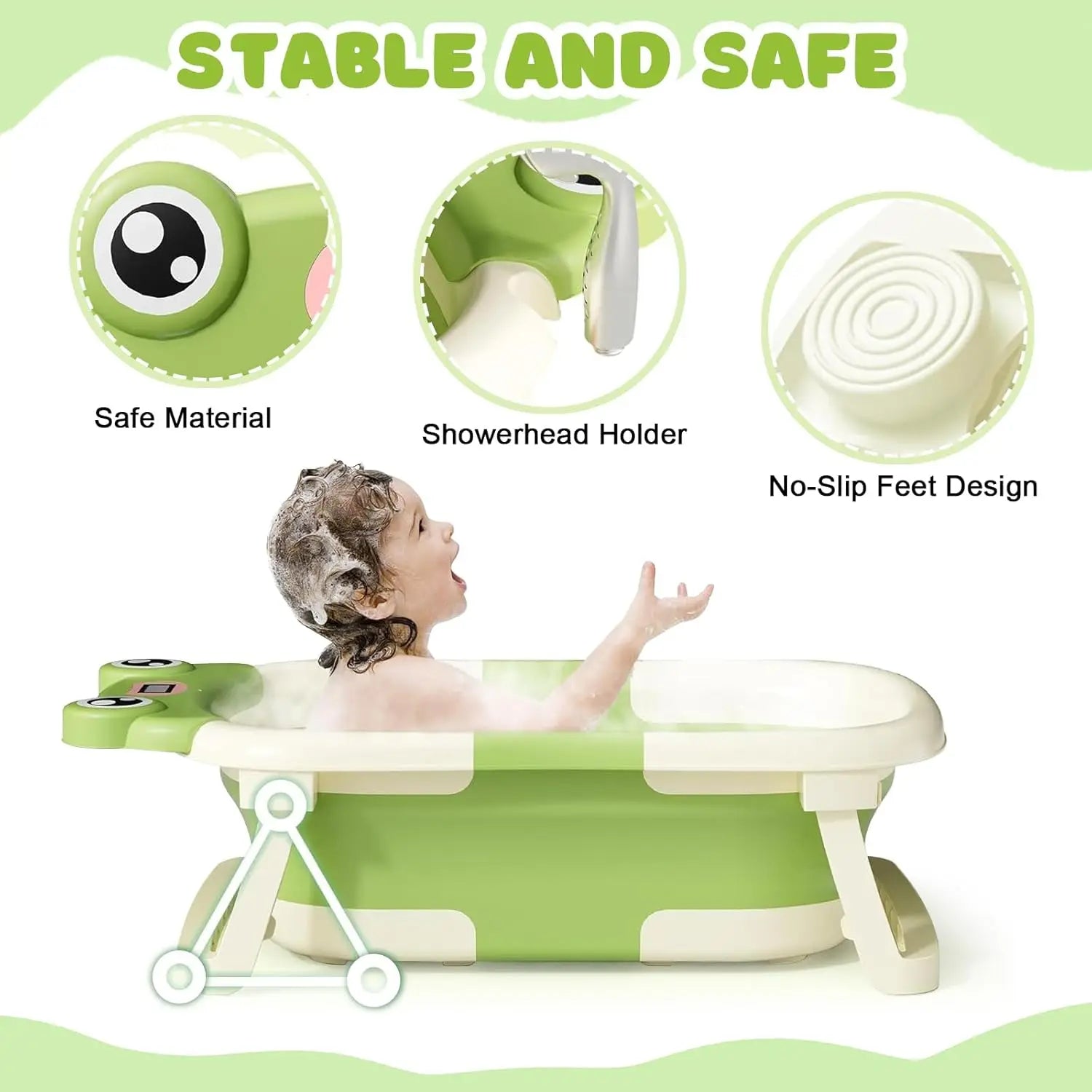 Baby Folding Bathtub – Practical, Safe & Comfortable 🛁⭐