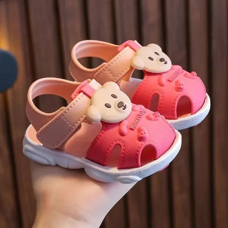 Teddy Bear Baby Sandals – Cute, Comfy & Summer-Ready 🧸☀️
