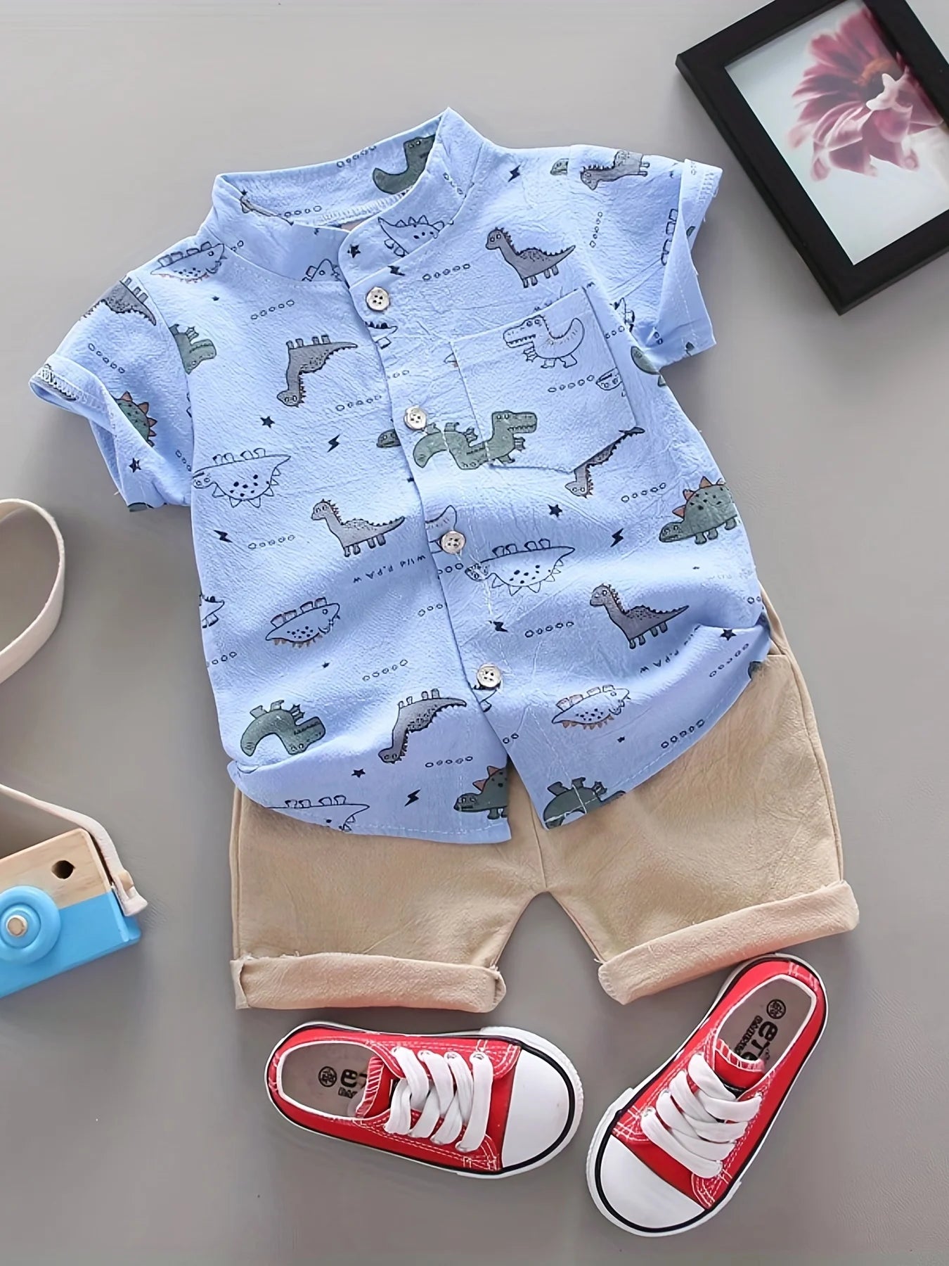 Dino Explorer Baby Set β Playful, Comfy & Summer-Ready π¦βοΈ