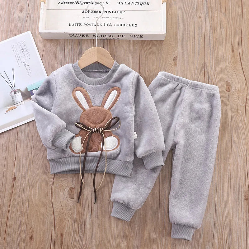 Fluffy Bunny 2-Piece Set – Adorable, Warm & Ready to Hop Into Winter 🐰❄️