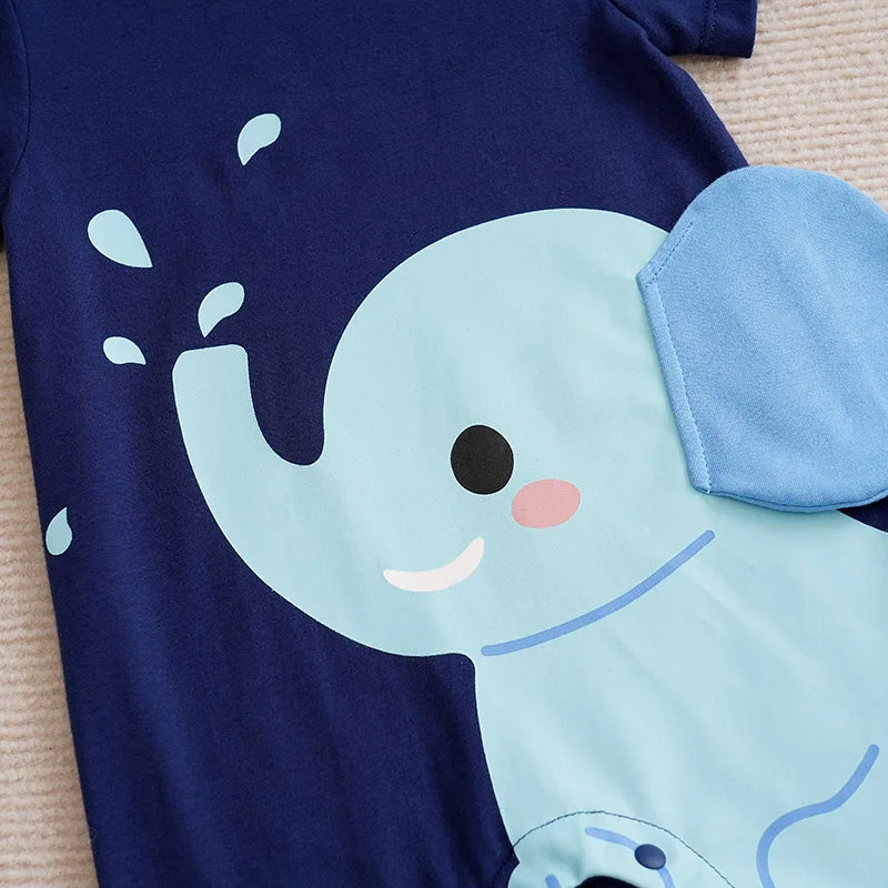 Elephant Baby Romper – Playful, Cute & Comfy 🐘✨