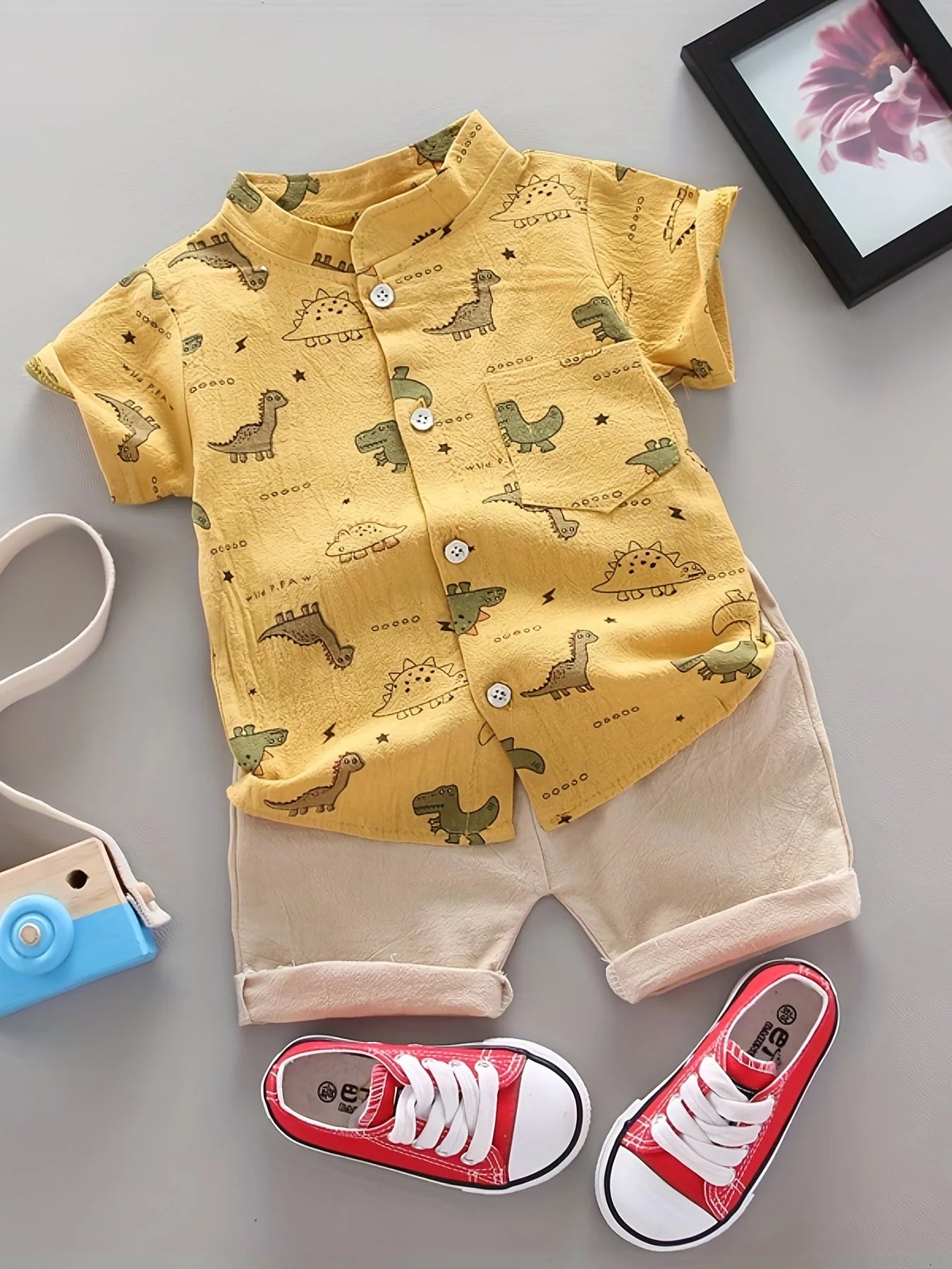 Dino Explorer Baby Set β Playful, Comfy & Summer-Ready π¦βοΈ