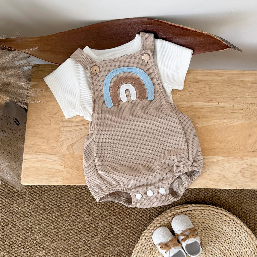 Rainbow Baby Romper – Playful, Comfy & Full of Charm 🌈👶