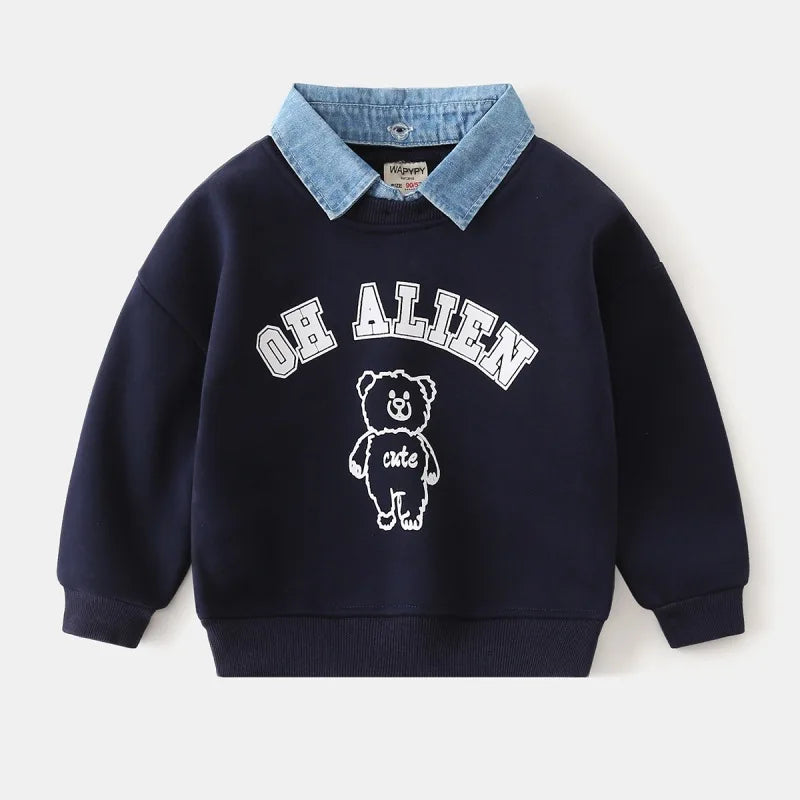 "Oh Alien" Bear Sweatshirt – Cute, Comfy & Stylish for Everyday Wear 🐻✨